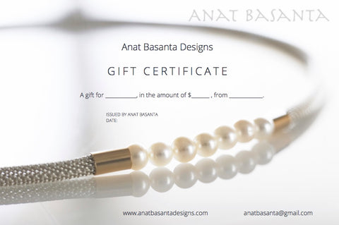 Anat Basanta Designs Gift Certificate
