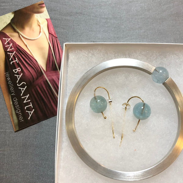 Aquamarine bangle