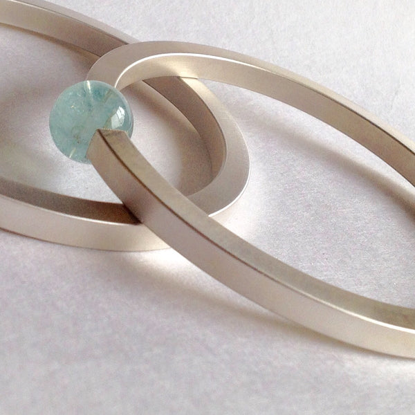Aquamarine bangle