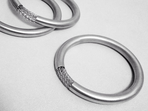 Tube and mesh bangle