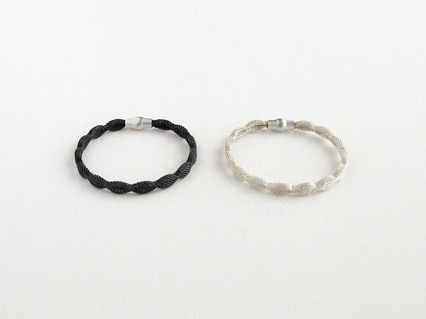Folded mesh bracelet