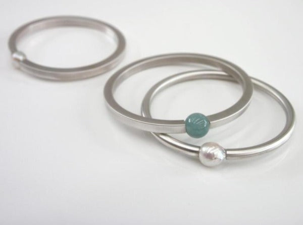 Aquamarine bangle